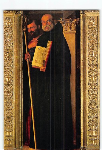 Postcard panel frari - panel, of